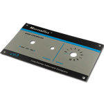 Multi-spot color MasterFlex rectangle control panel with internal cutouts