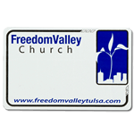 Church name badge sticker