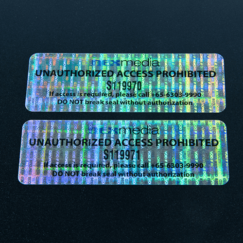 Imprinted Hologram Sticker