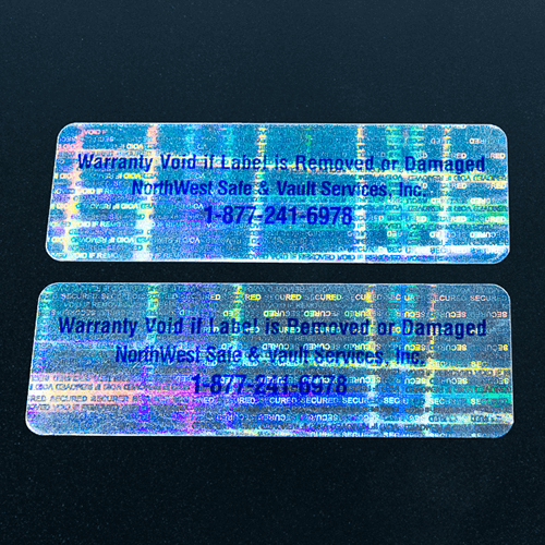 Imprinted Hologram Sticker