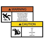 Warning label