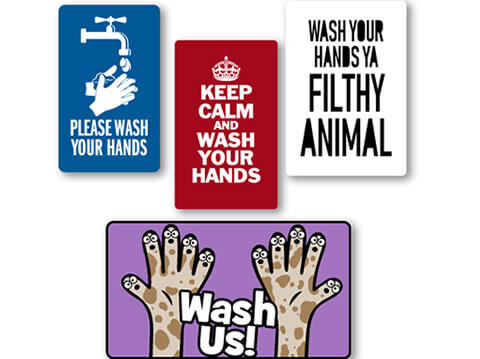 Custom Hand Sanitizer Stickers