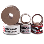 Packaging tape core side view and front view