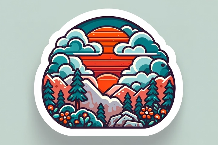 100 Die Cut Stickers 4x5 Glossy by MaverickLabel