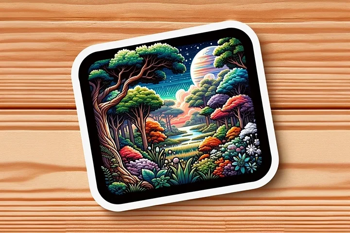 100 Die Cut Stickers 4x5 Matte by MaverickLabel