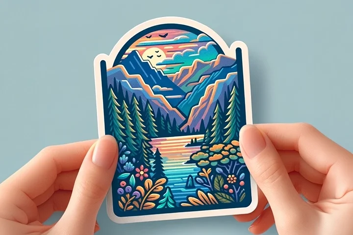 100 Die Cut Stickers 4x7 Glossy by MaverickLabel