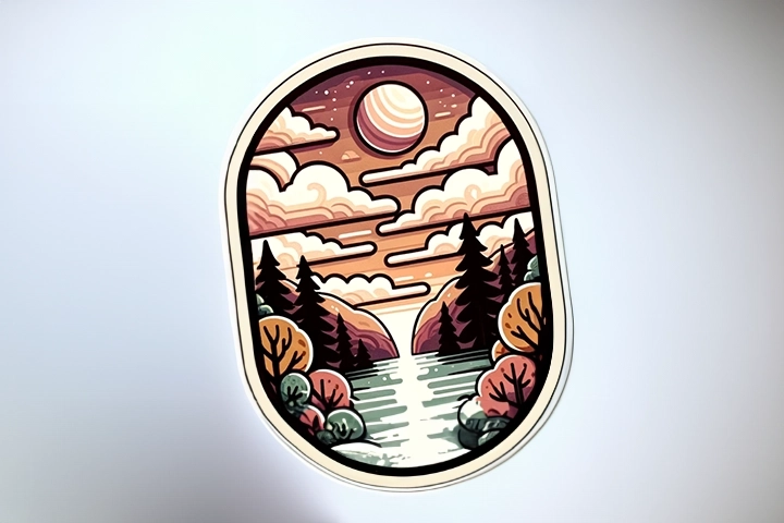 100 Die Cut Stickers 4x7 Matte by MaverickLabel