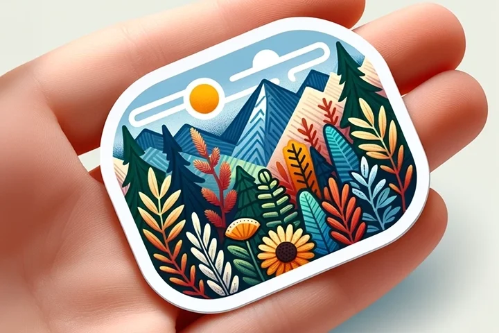 100 Die Cut Stickers 5x2 Glossy by MaverickLabel