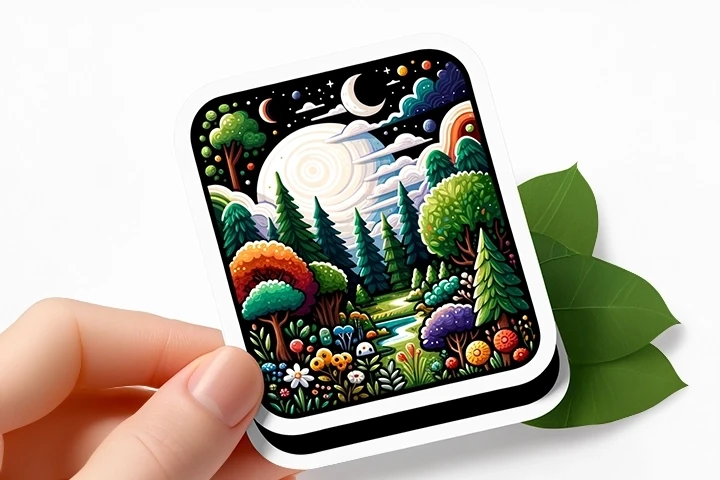 100 Die Cut Stickers 5x7 Glossy by MaverickLabel